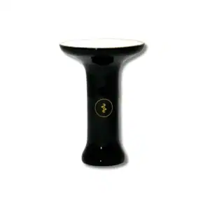 Чаша 2x2 Medium Black Glass White